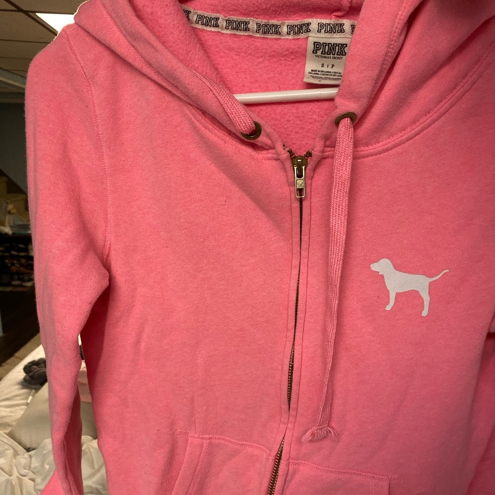 PINK (Victoria’s secret) zipped hoodie